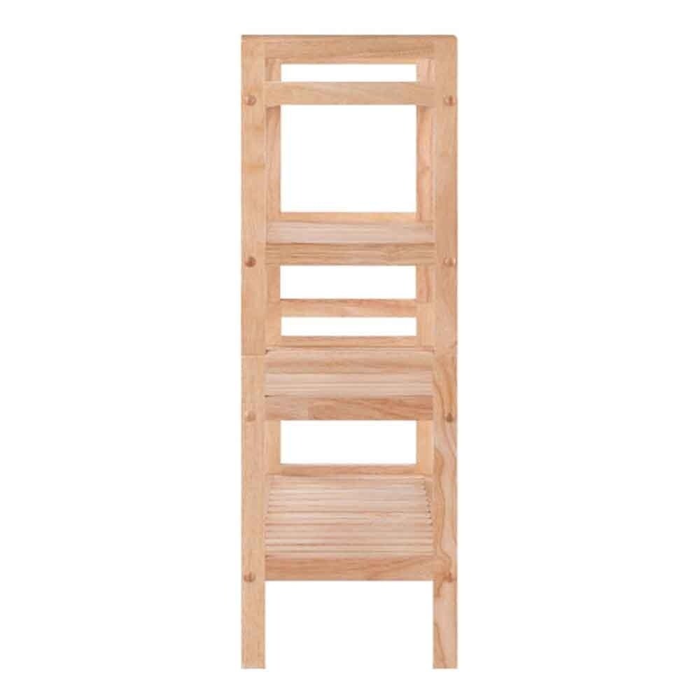 Winsome Mercury Natural Solid Wood Stackable Shoe Rack Set   2 Piece