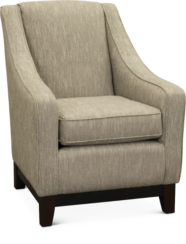 Mariko Fog Gray and Cream Club Chair