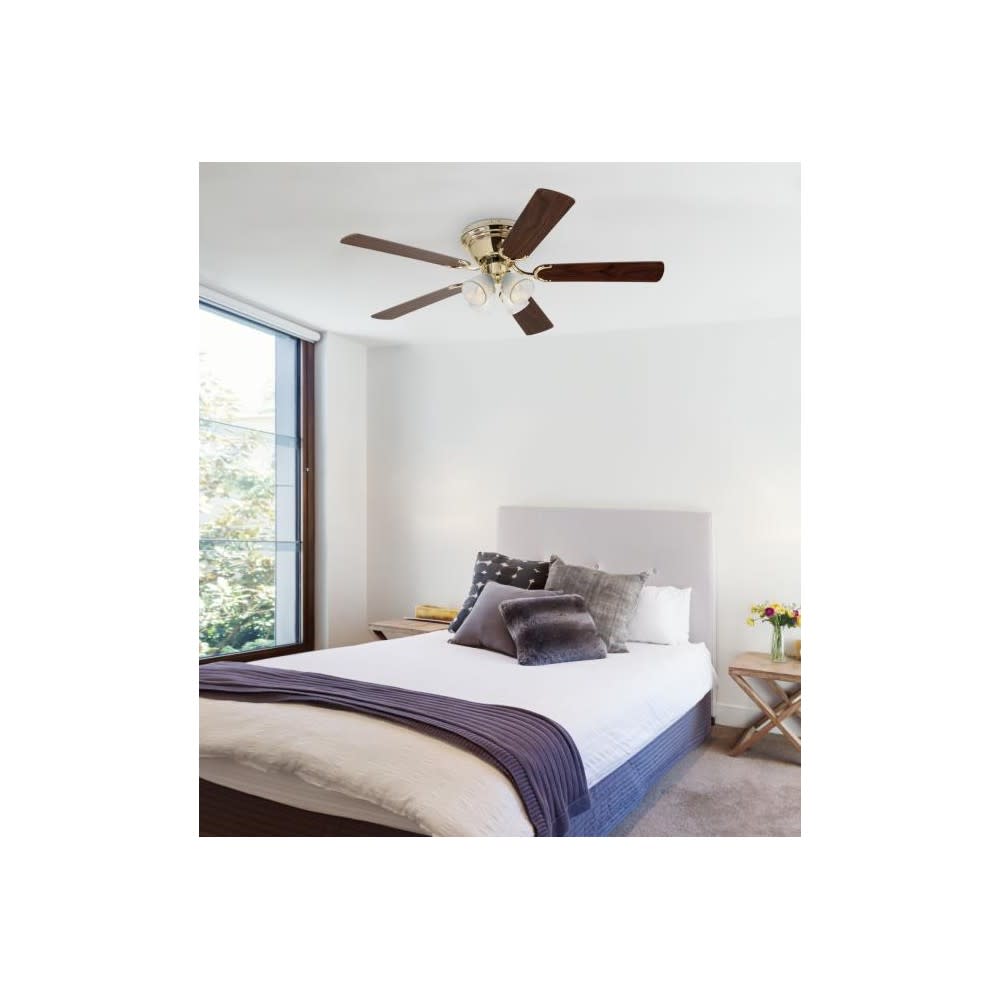 Westinghouse 52 Contempra IV Brass LED Indoor Ceiling Fan ;