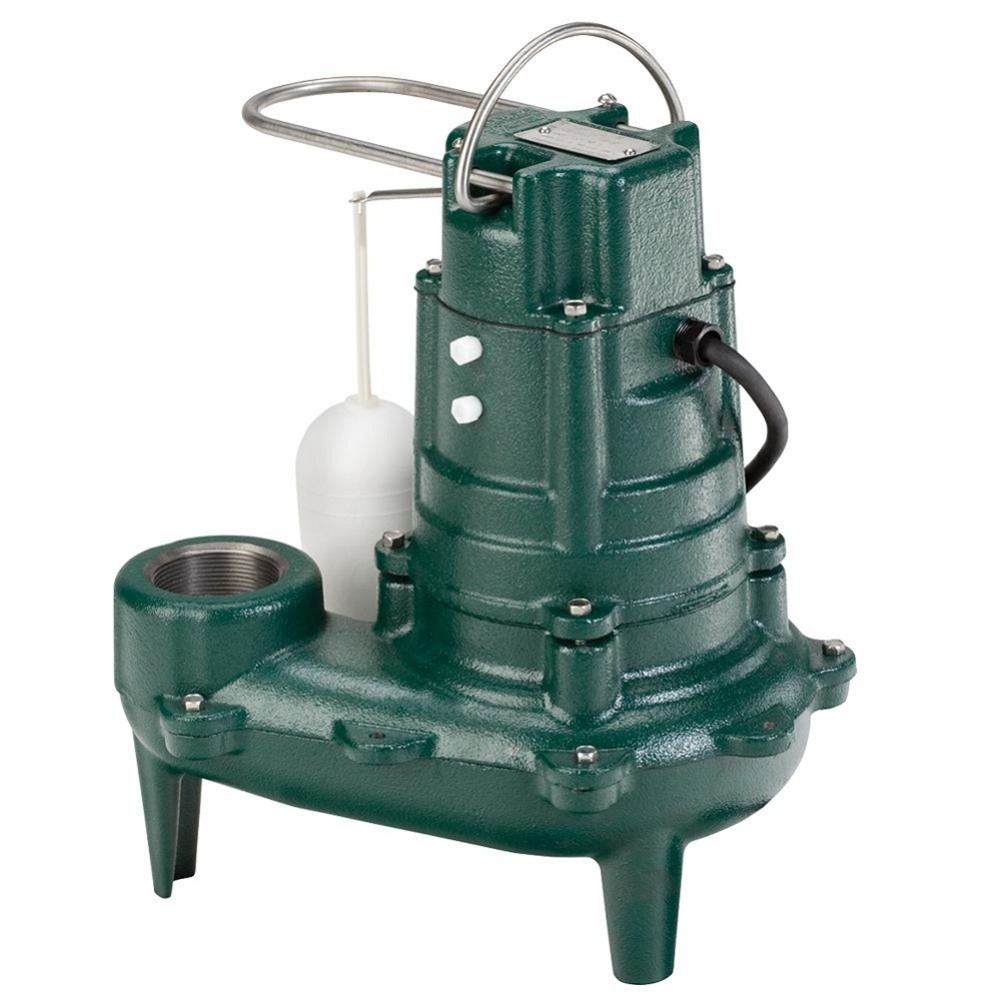 Model M267， Waste-Mate 260 Series， Automatic Cast Iron 1/2HP 115V 128 GPM 2 NPT Discharge Waste Sewage Sump Pump ;