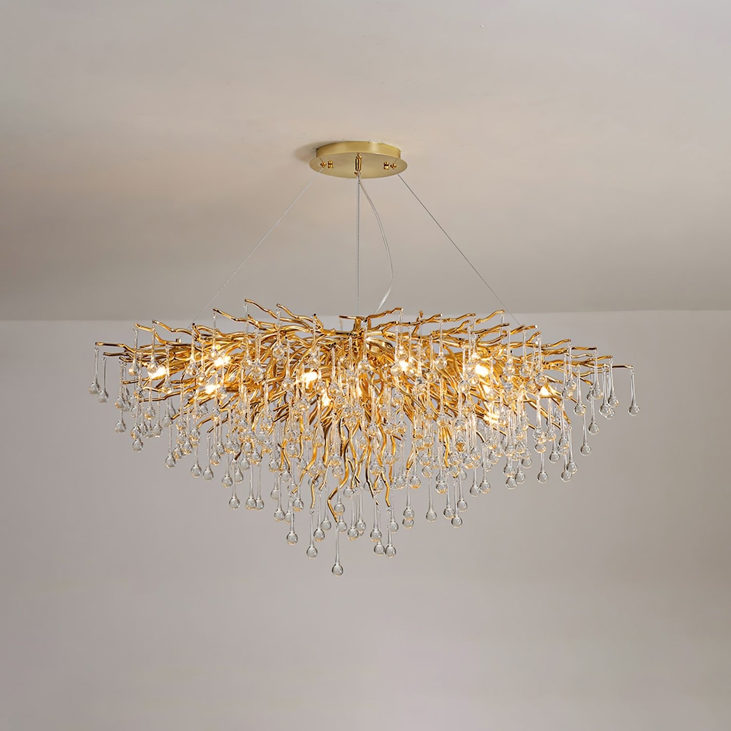 Teardrop Crystal Chandelier