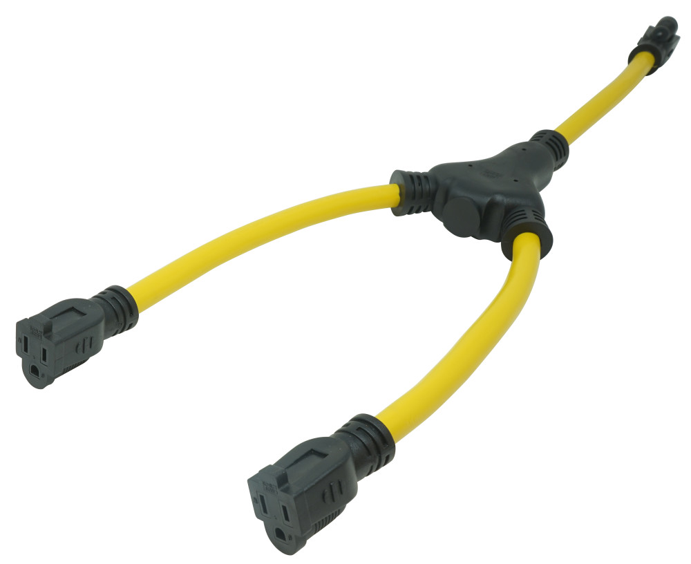 Southwire W Adapter Extension Cord 12/3 STW 15A ;