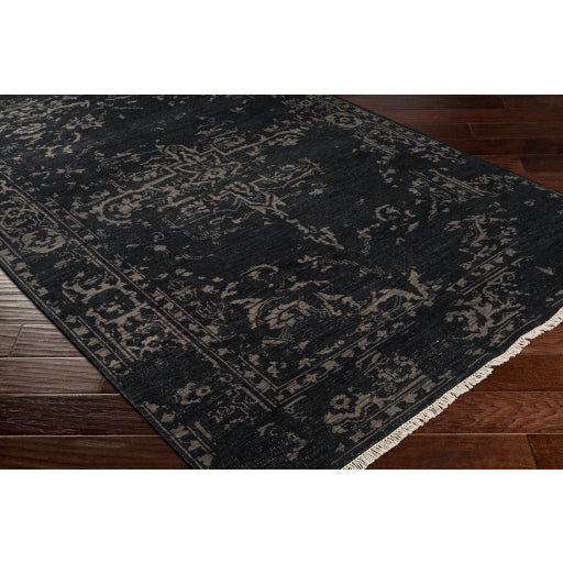 Festival NZ Modern Wool Black Rug