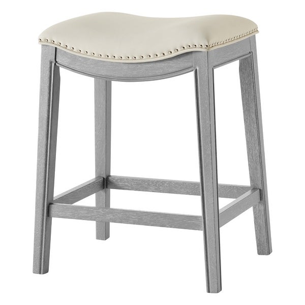 Grover Faux Leather Upholstered Counter Stool