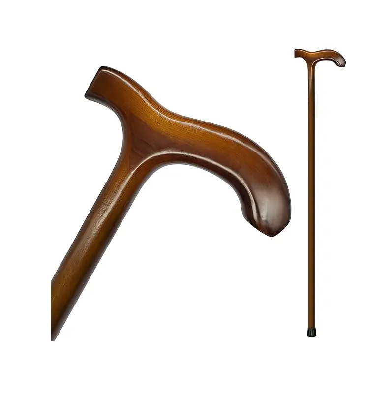 Classic Design Mango Wooden Walking Stick Handle With Premium Quality Camping   Hiking At best price product