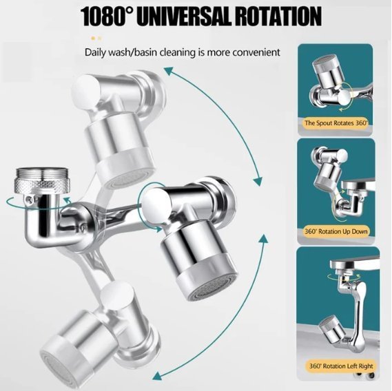 1080° ROTATING SPLASH FILTER FAUCET - BUY 2 FREE SHIPPING