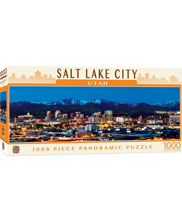 MasterPieces Puzzles American Vista Panoramic - Salt Lake City  1000 Piece Puzzle