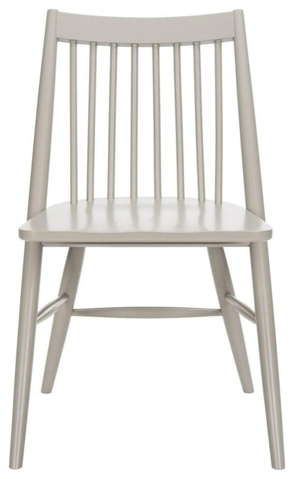 Ziglor 19 quotSpindle Dining Chair  Set of 2  Gray   Midcentury   Dining Chairs   by V.S.D Furniture  Houzz