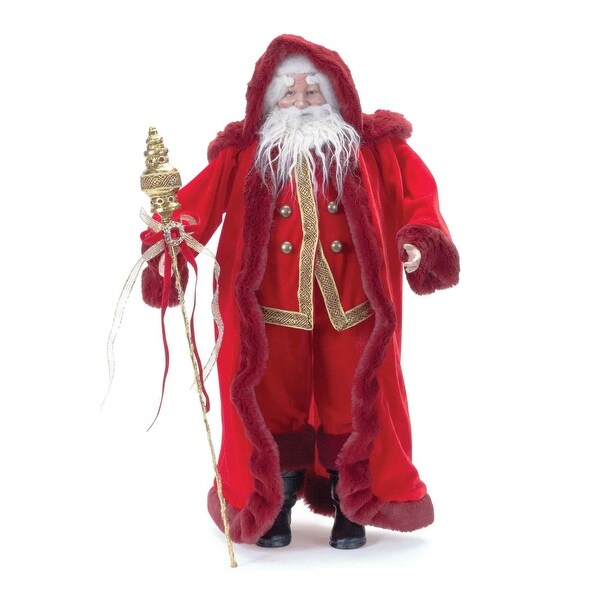 Santa with Staff Christmas Figure