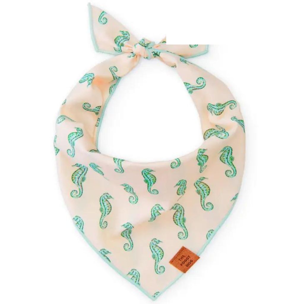 The Foggy Dog - Seahorse Bandana