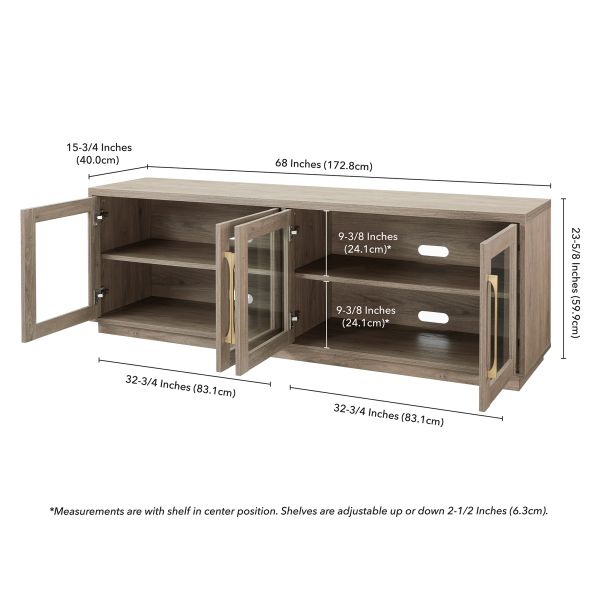 Donovan Rectangular TV Stand for TV's up to 75