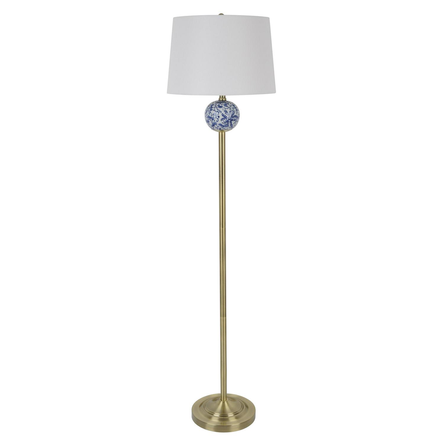 Decor Therapy 60 Becca Chinoiserie Font Floor Lamp， Multiple Finishes