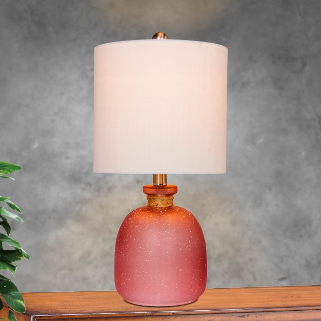 Coastal Glass Table Lamp Pink Fangio Lighting