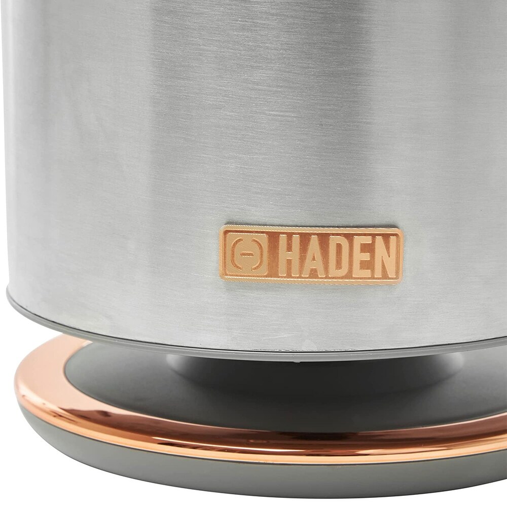 Haden Heritage 1.7L Stainless Steel Body Retro Electric Kettle  Steel/Copper   4.49