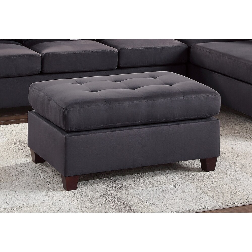 3 Piece Microfiber Sectional Sofa Set