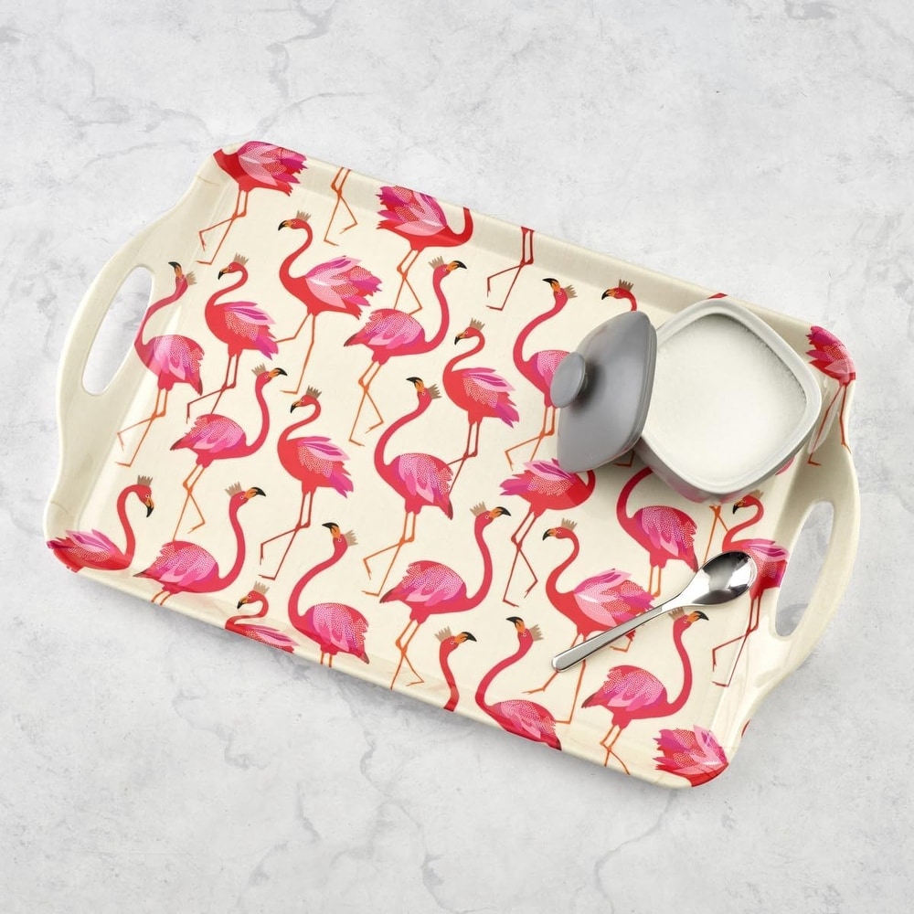 Pimpernel Sara Miller London Flamingo Large Handled Tray   19.24\