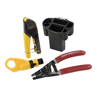 Klein Tools Coax Cable Installation Tool Set with Hip Pouch VDV011852