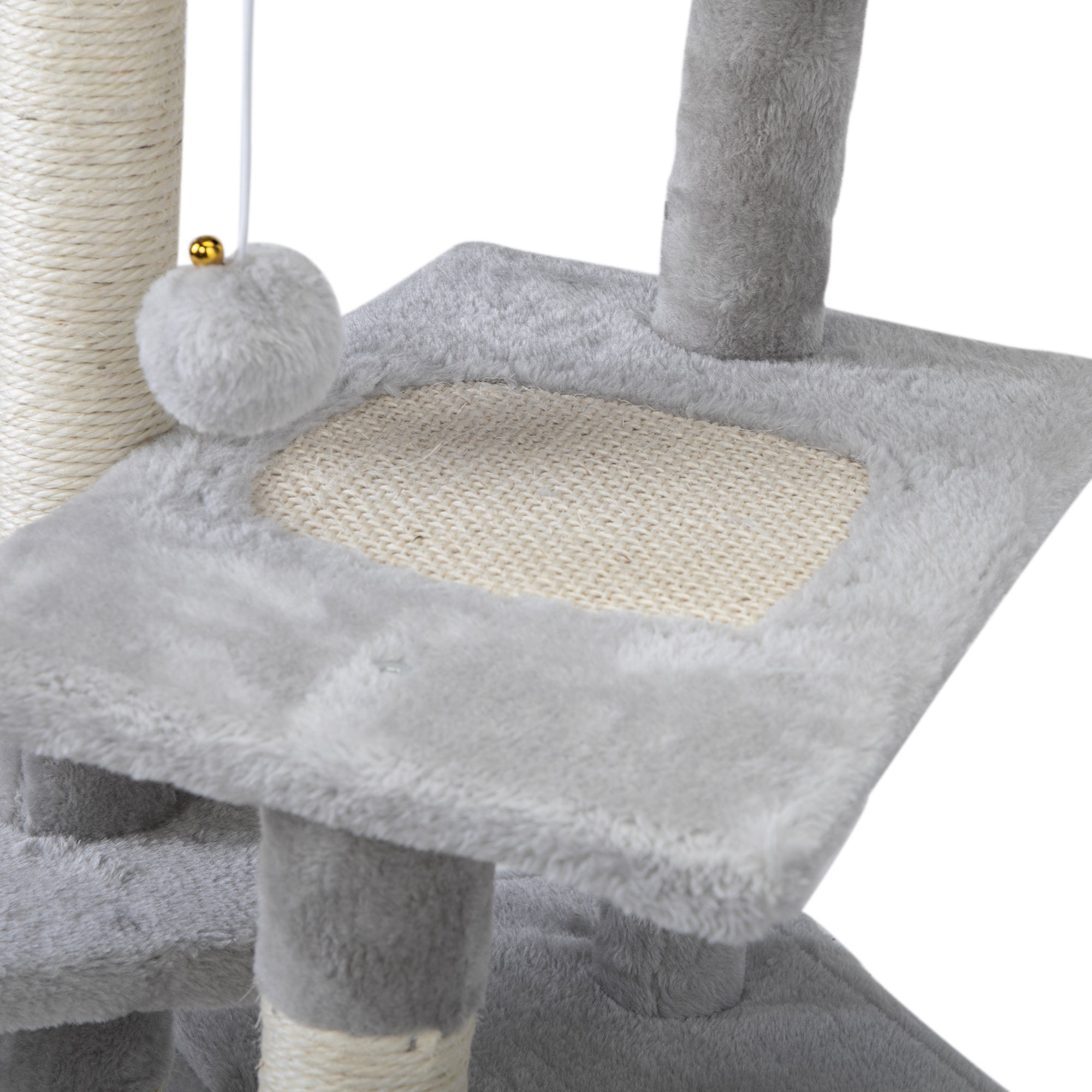 Double Level Cat Tree Stand House Furniture Kittens Activity Tower Posts Kitty Pet Play House