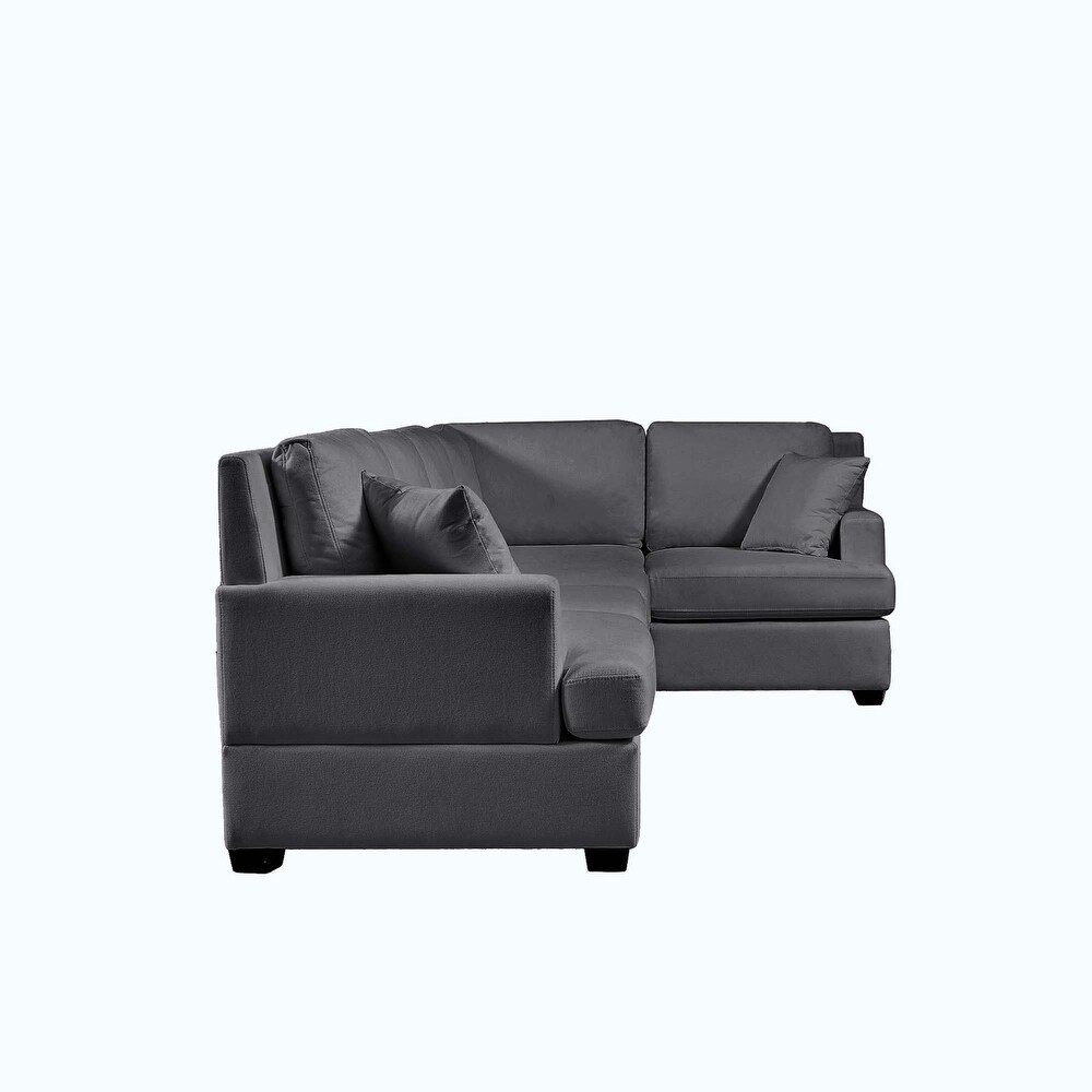 Sectional Modular Sofa with 2 Tossing cushions