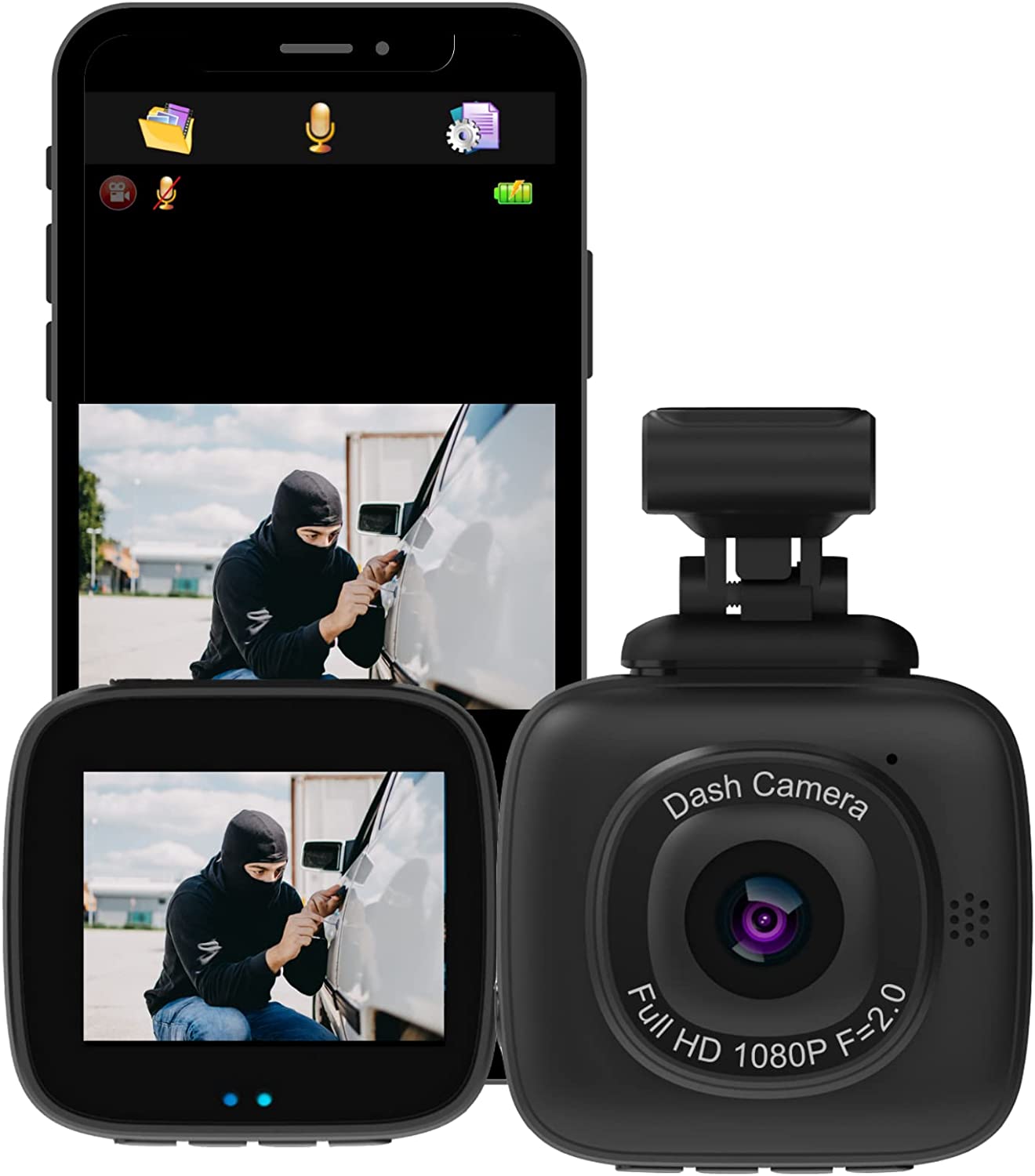 myGEKOgear by Adesso Orbit 500 Full HD 1080p Wi-Fi Dash Cam