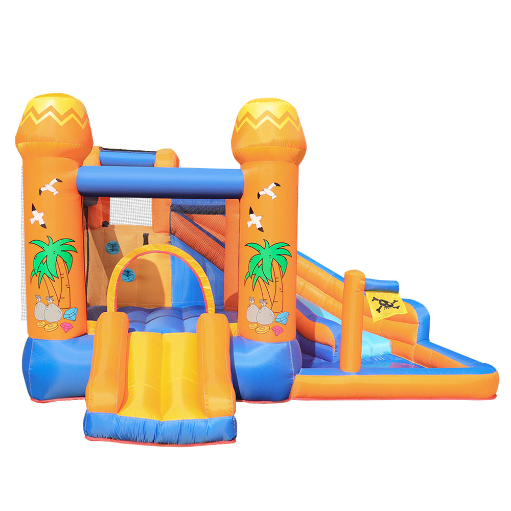 MultiEase Inflatable Kids Water Slide Park Bounce Splash Pool Patio