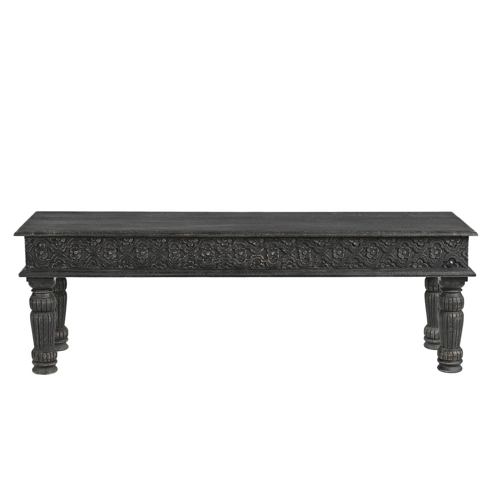 Milton Carved Dining Bench