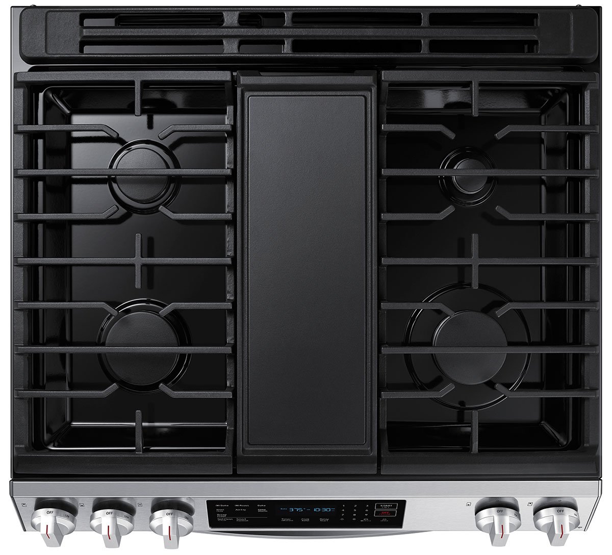  ADA 6 Cu. Ft. Fingerprint Resistant Stainless Steel Smart Slide-In Gas Range With Air Fry and Convection