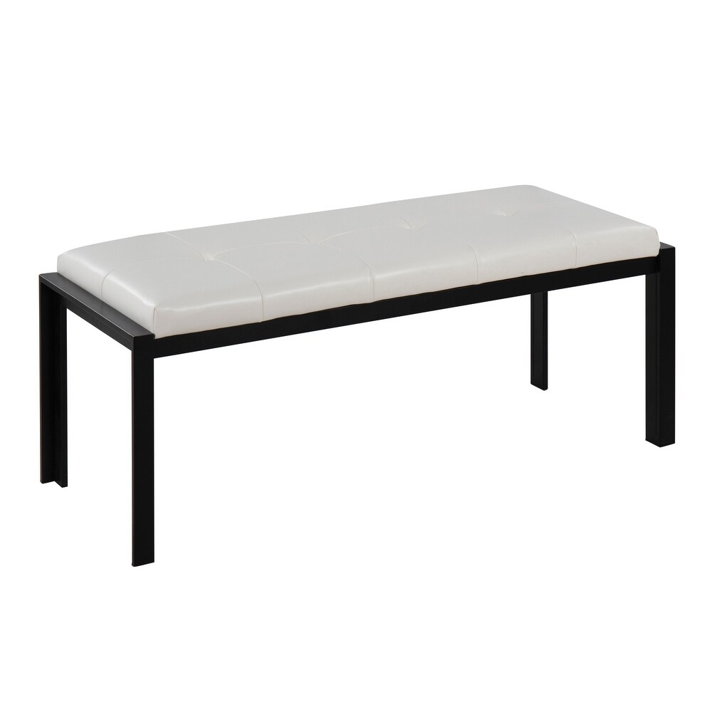 Strick   Bolton Forrest Black Upholstered Bench