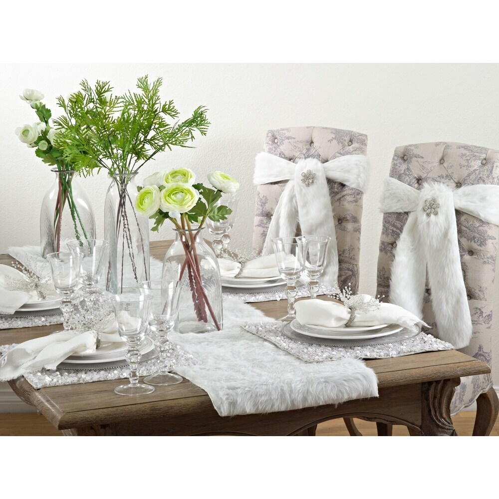 Juneau Collection Faux Fur Table Runner