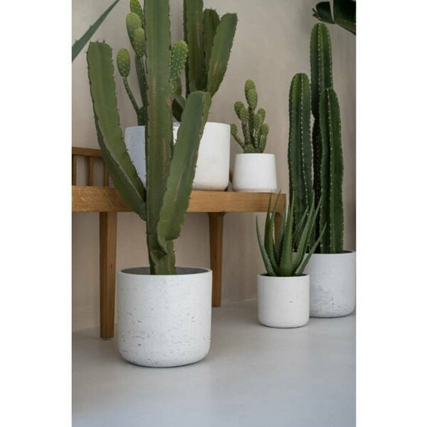 Pottery Pots 21.45H Medium Green Synthetics Indoor Outdoor Cactus Cereus Artificial Plant