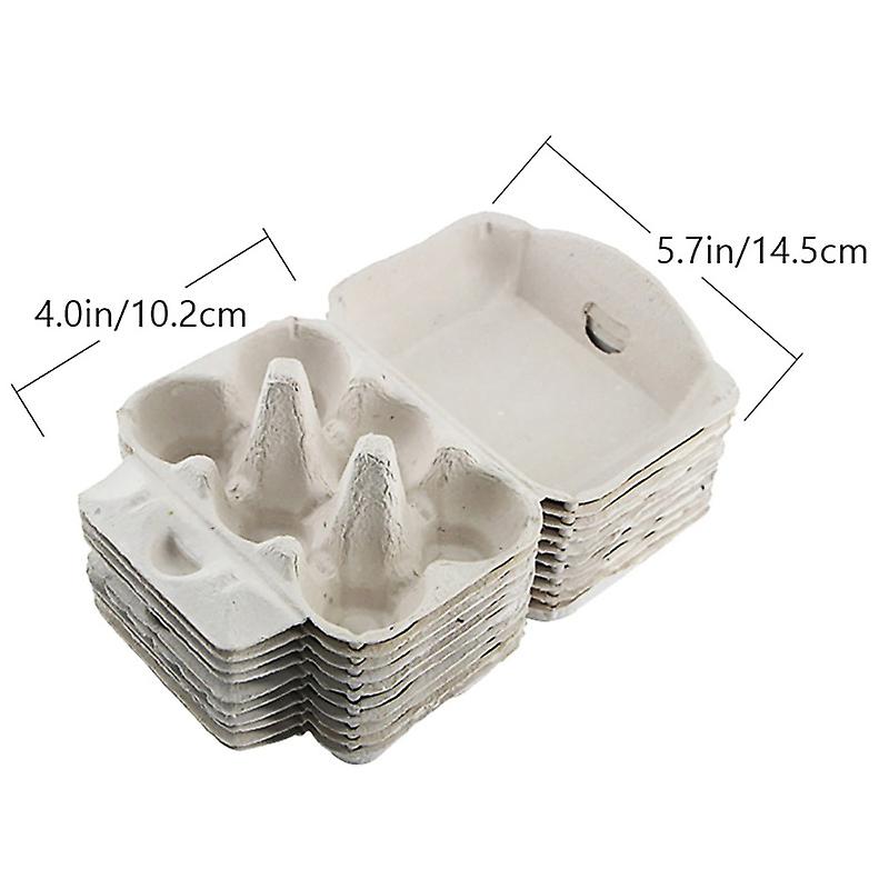 12 Pcs Egg Trays Egg Cartons Egg Cases Egg Banks Durable Reusable 6-compartment Paper Pulp Egg Storage Cups Egg Brackets Egg Holders Egg Containers Fo