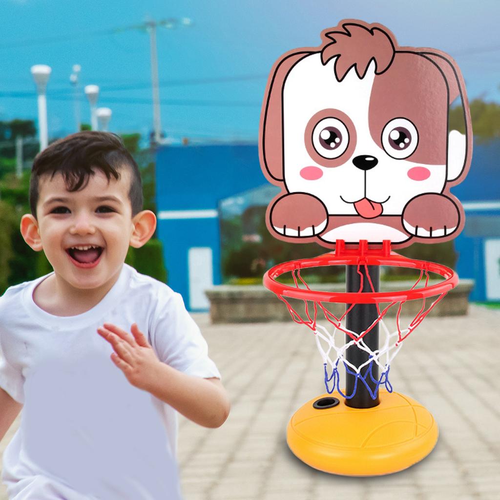 Adjustable Basketball Hoop Stand， Outside Toys Playing Set for