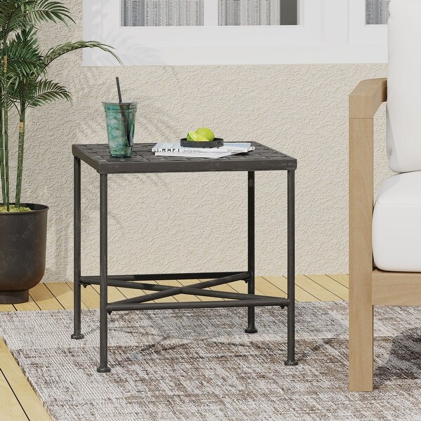 Iron End Table 18