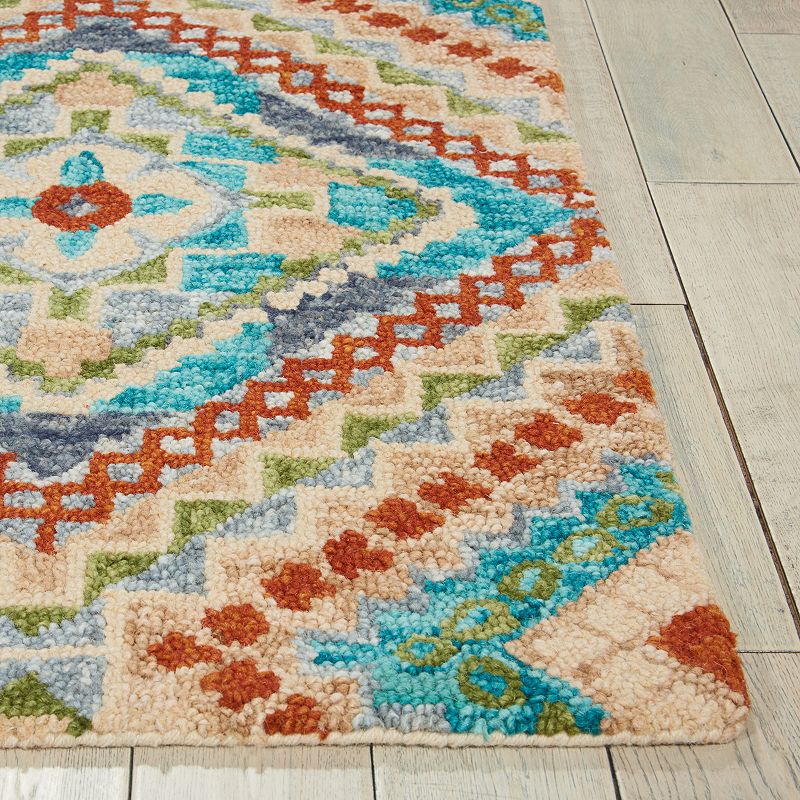 Nourison Vivid Medallion Wool Rug