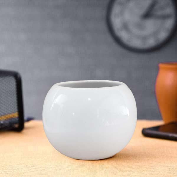 3 inch (7 cm) Round Ball Ceramic Pot