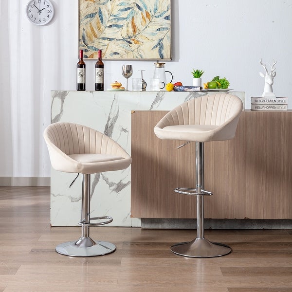 Adjustable Counter Height Bar Stools/Dining Chairs (Set of 2)