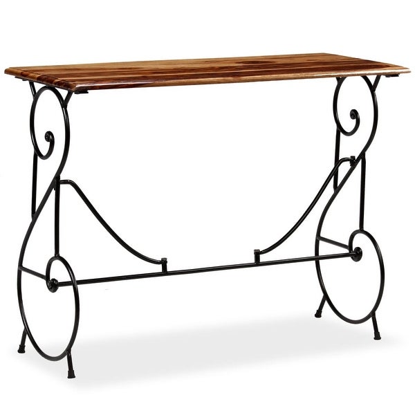 vidaXL Console Table Solid Sheesham Wood 39.4