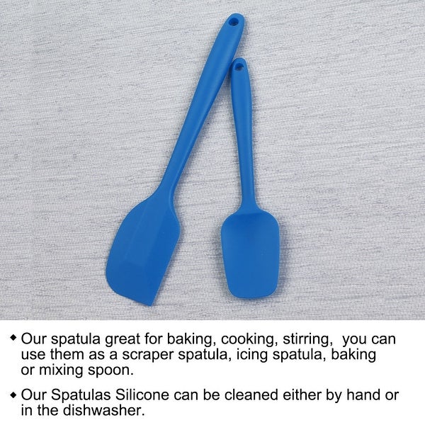 2pcs Silicone Spatula Set Heat Resistant Non Stick Spatula