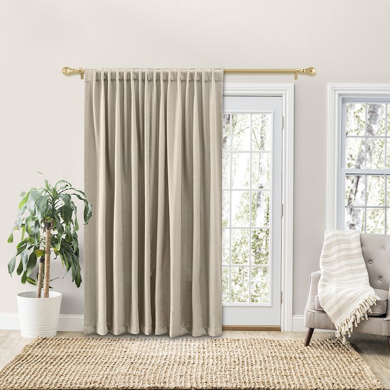 Grand Pointe Rod Pocket Patio Panel W/back Tabs and Wand Curtain