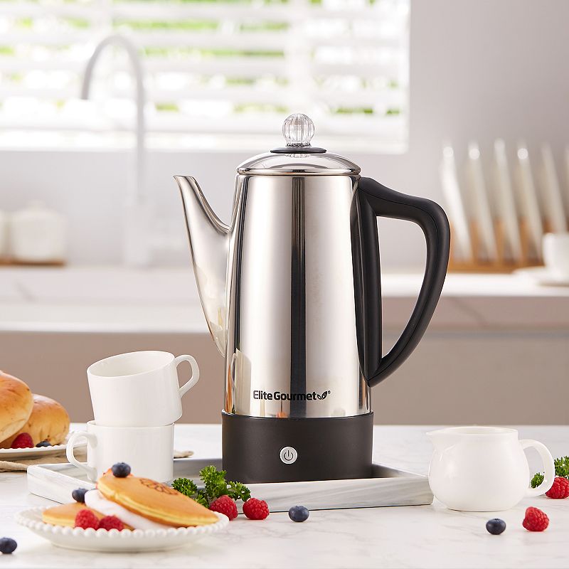 Elite Stainless Steel 12-Cup Percolator