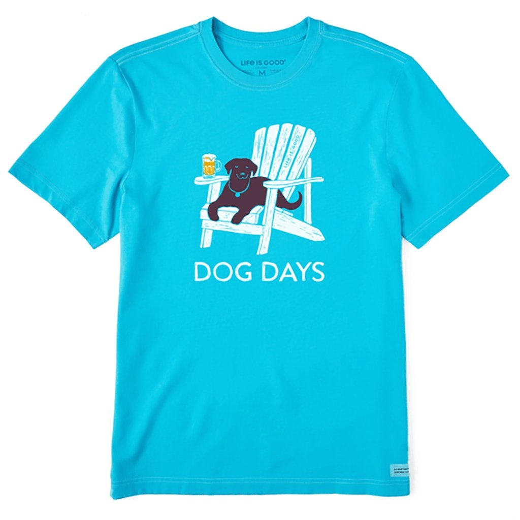 Life Is Good  Men's Dog Days Beer Crusher Tee