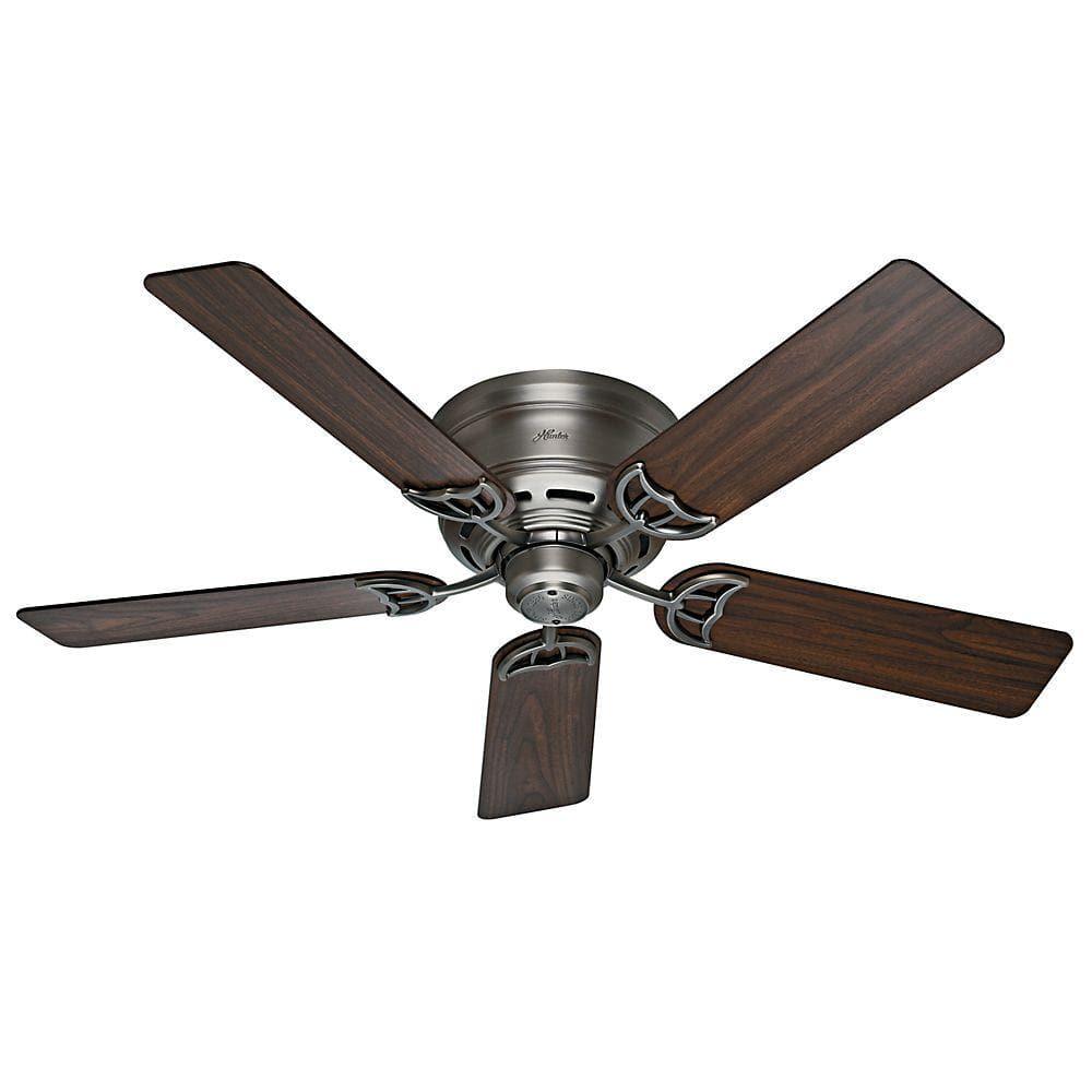 Hunter Low Profile III 52 in Indoor Antique Pewter Ceiling Fan