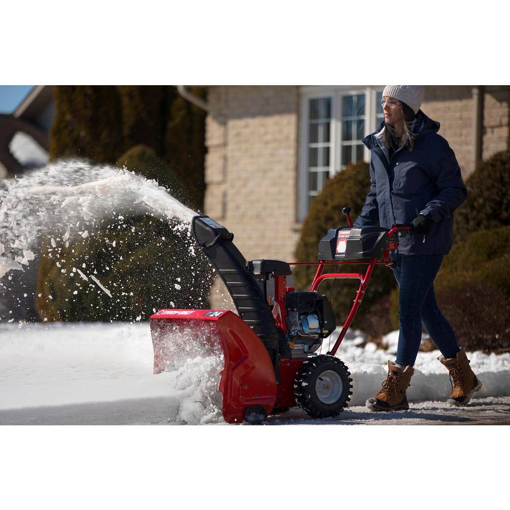 Troy-Bilt Storm 24 in. 208 cc Two- Stage Gas Snow Blower with Electric Start Self Propelled Storm 2420