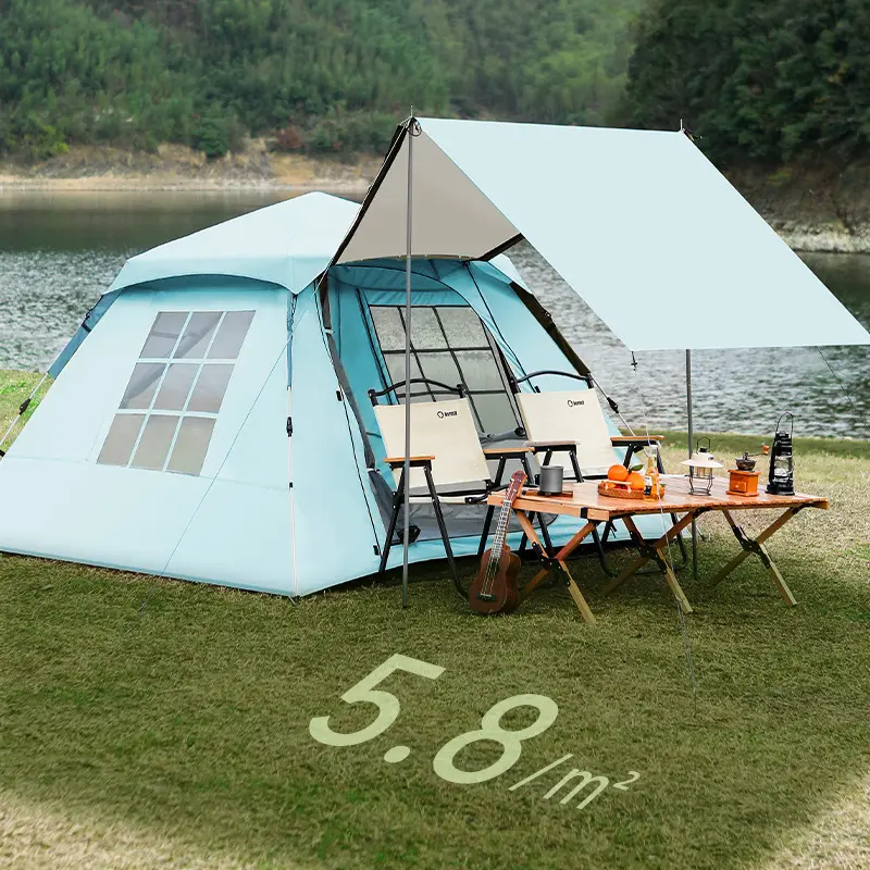 Family Instant Pop Up Tent Portable Waterproof and Windproof 3 4 Person Camping  Hiking  Traveling