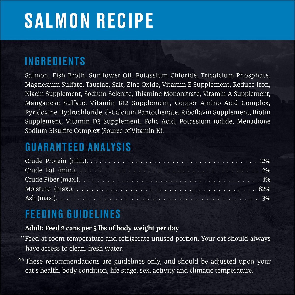 American Journey Landmark Salmon Recipe in Broth Grain-Free Canned Cat Food， 3-oz， case of 12