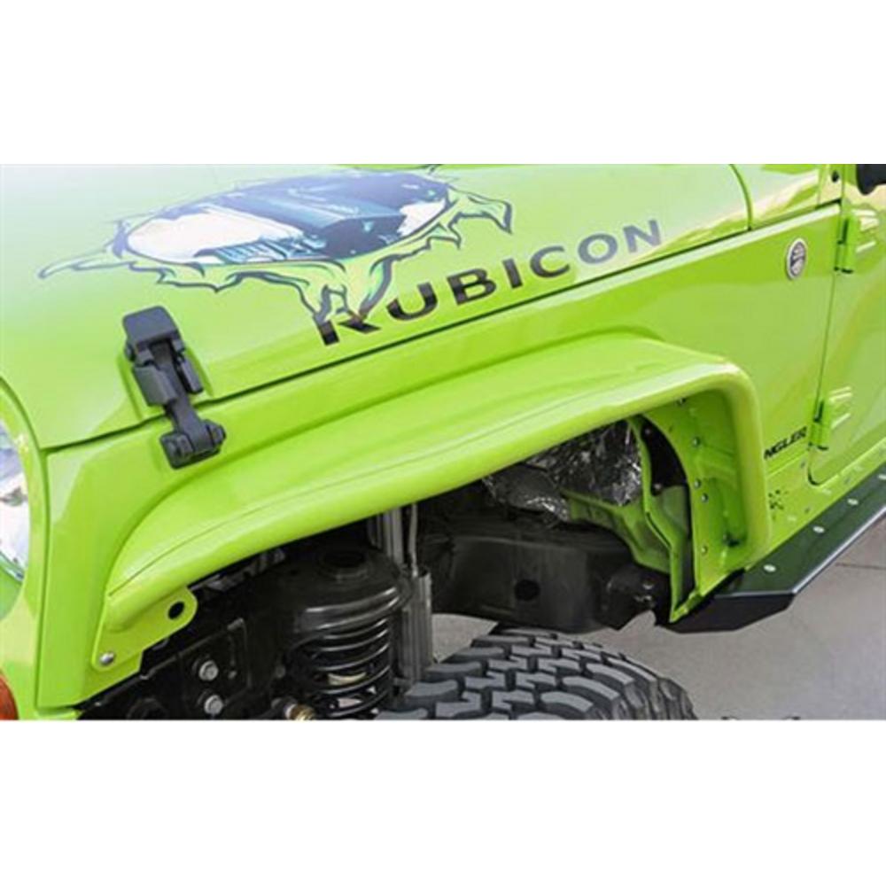 Poison Spyder Front Steel Crusher Flares - Narrow Width (Bare Steel) - 17-03-031 2015 Jeep Wrangler