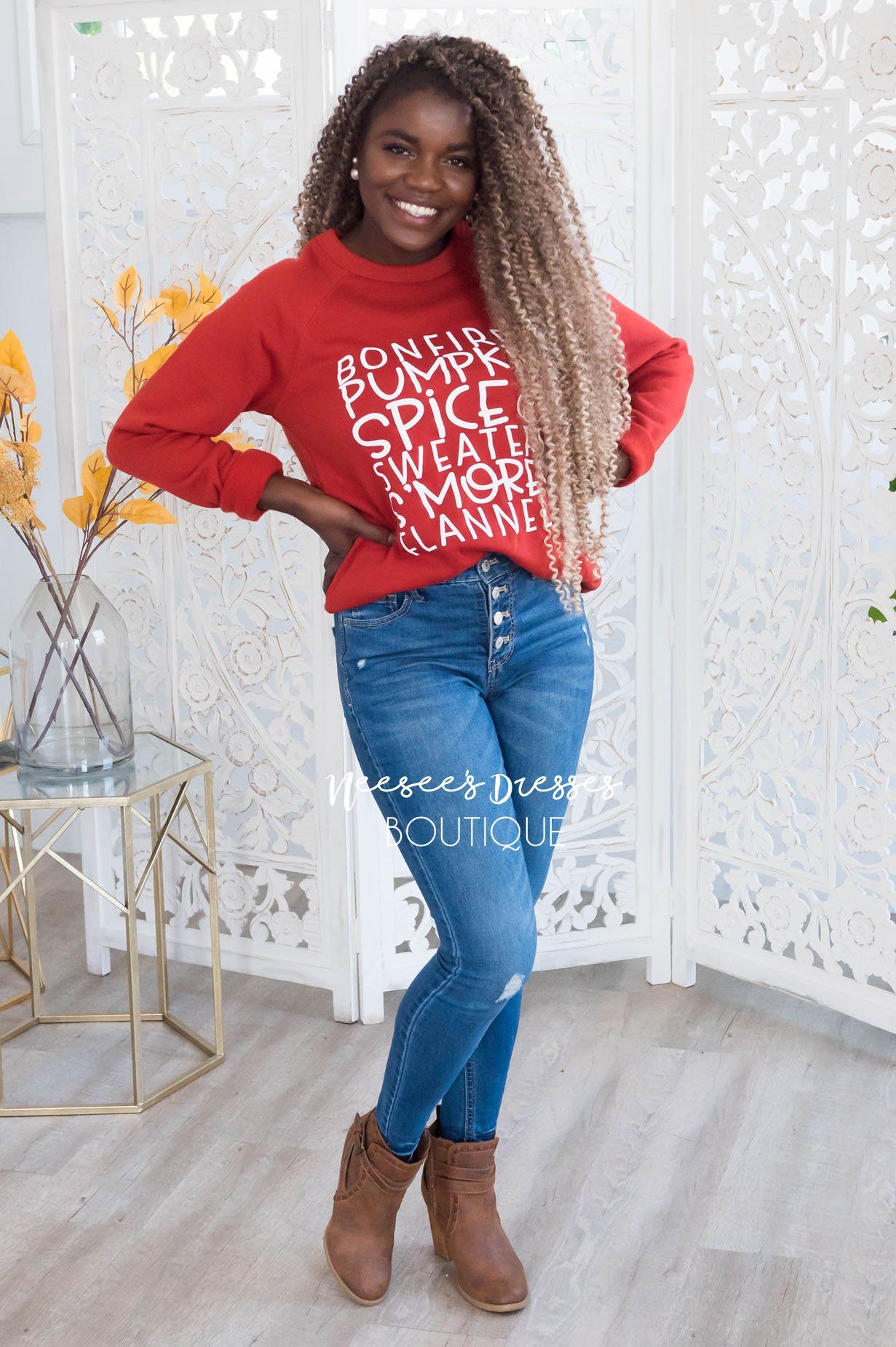 It's All About Fall Modest Sweatshirt