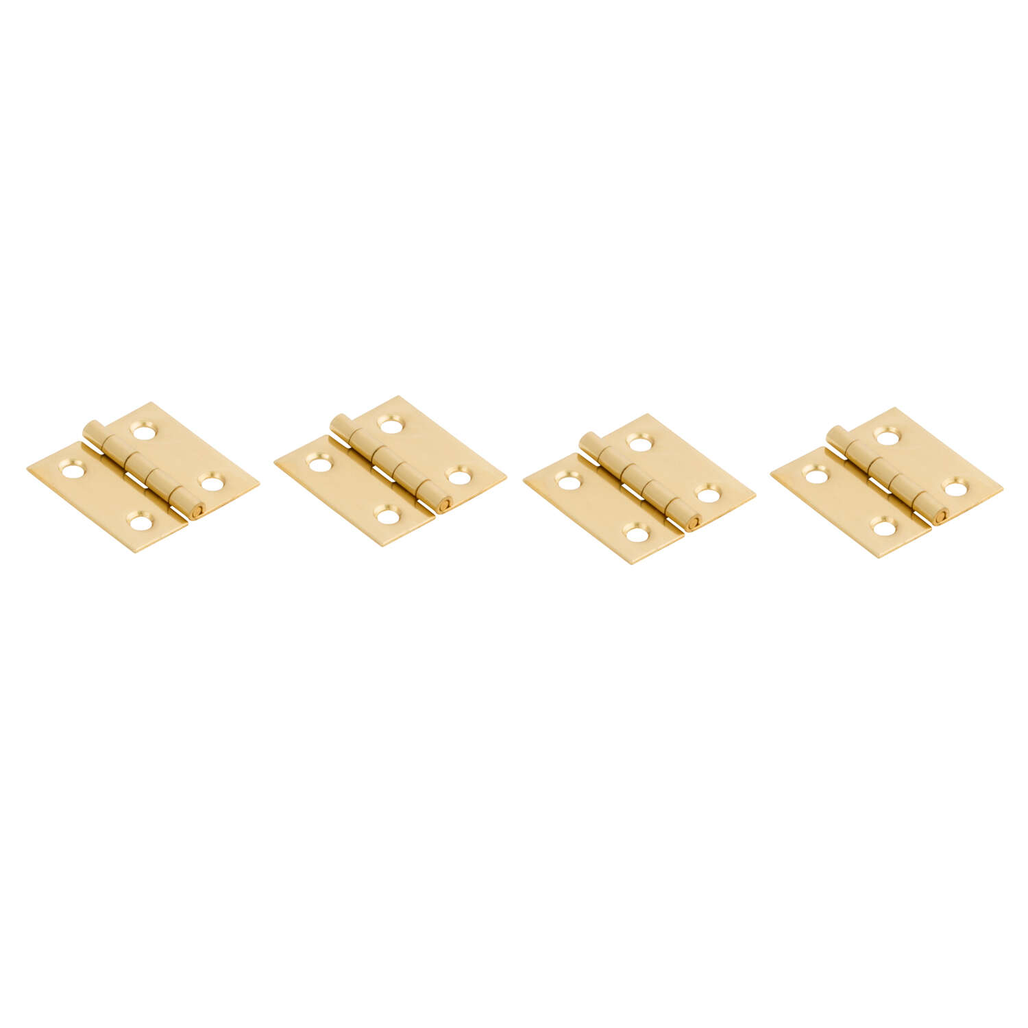 National Hardware 1 in. L Solid Brass Door Hinge 4 pk