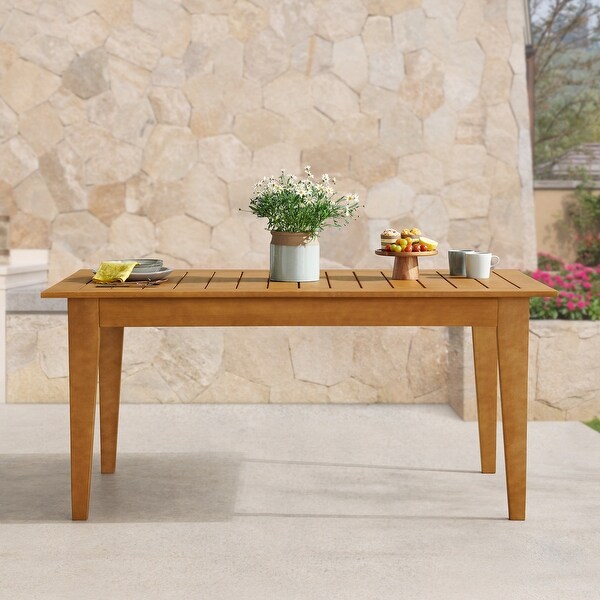 Barton Eucalyptus Wood Outdoor Dining Table