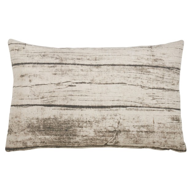 Saro Lifestyle Printed Wood Decorative Pillow Cover